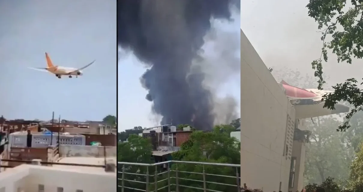 Air India AI171 plane crashes;